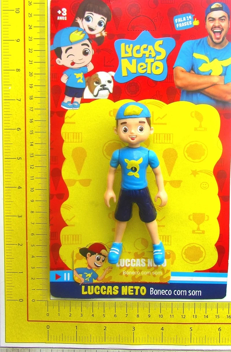 1 шт. Luccas Neto Фигурки игрушки 25 см коллекционные говорящие игрушки со звуком дети 14 см кукла с светильник Модель Куклы Подарки