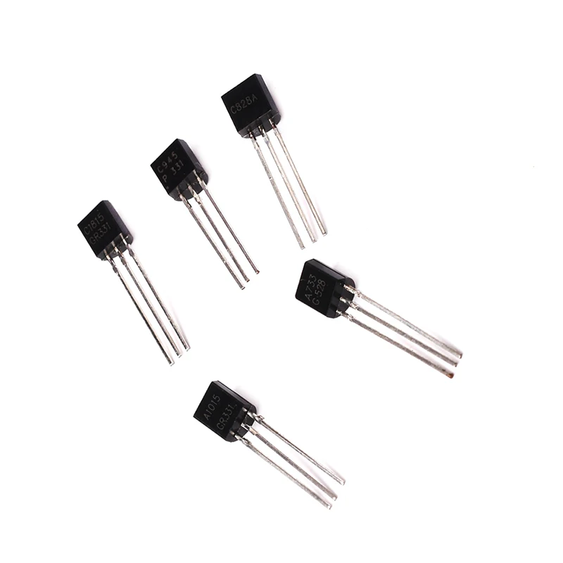 100pcs Lot 2sa1015 2sa733 2sc945 2sc1815 2sc8a To 92 Triode Transistor To92 A1015 33 C945 C1815 C8a Integrated Circuits Aliexpress