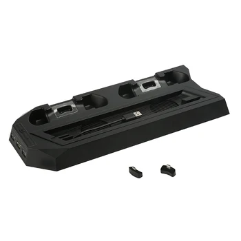 

ALLOYSEED Portable Vertical Cooling Stand with Dual Charger Dock Station for Sony PS4 Slim Adapters