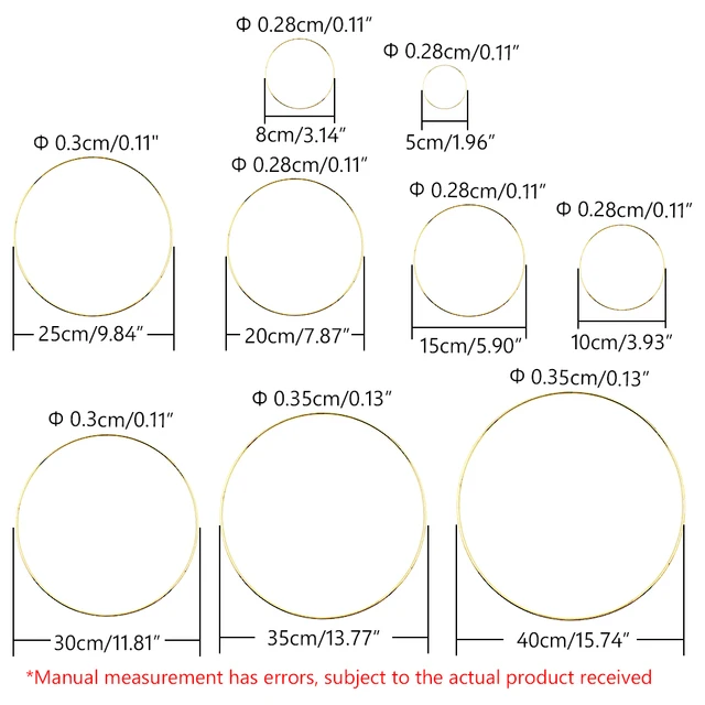 10 Anelli In Metallo Per Acchiappasogni Da 7.5cm - Per Creazioni Fai Da Te E Decorazioni - Foto 3