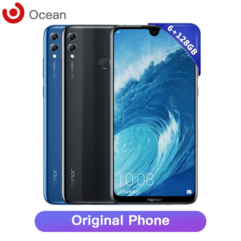 Оригинал Honor 8X MAX Смартфон Snapdragon 636 6 ГБ ОЗУ 128 Гб ПЗУ Android 8 1 отпечаток пальца ID 7 12