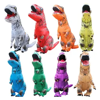 

Inflatable Dinosaur Costume Child Halloween Blowup Outfit Cosplay Cartoon Animal Doll Costume R7RB