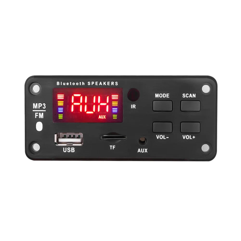 Bluetooth 5,0 5 в 12 В MP3 плеер WMA декодер доска Аудио модуль USB SDD AUX FM аудио радио плеер модуль для автомобиля аксессуары