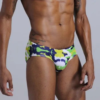 

Sexy Men Elastic Underwear Print Comfortable Breathable Briefs Shorts Bulge Pouch Soft Underpants For Men Male Drop Shipping