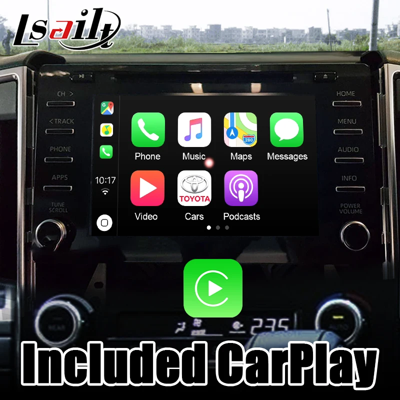 Lsailt 4 Гб Carplay и интерфейс Android для Majesty RAV 2018 20 с YouTube Waze Netflix GPS навигационная коробка