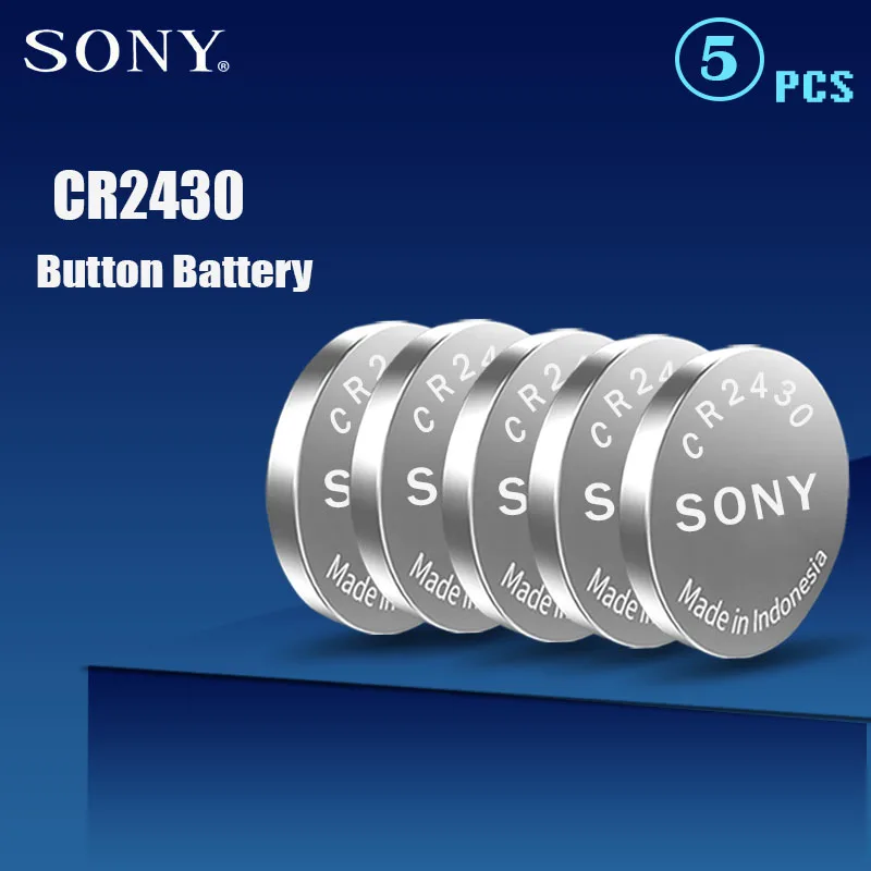 5 шт. 100% оригинал Sony CR2430 DL2430 CR 2430 3 В литиевая батарея для умных часов наушников