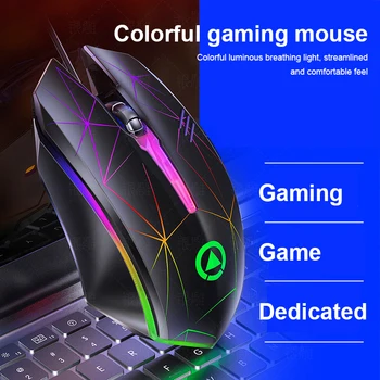 

Newest Professional Wired Gaming Mouse With Mix Color LED Light 1200 DPI USB Wired Ergonomic Gaming Mice For LOL CS