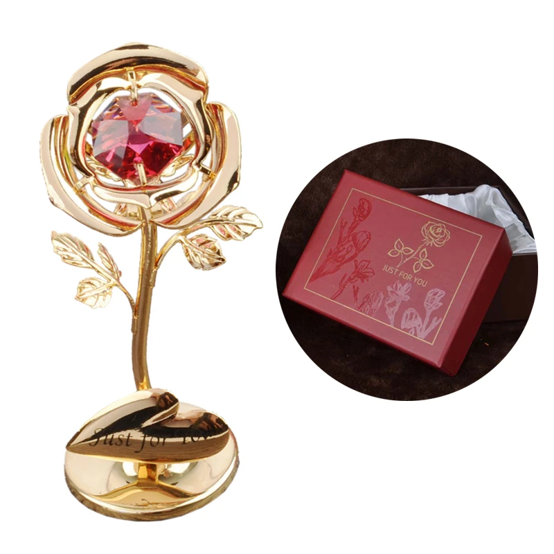 07-Gold 1 шт., подарок на день Святого Валентина, плакированный цветок розы, свадебные подарки для гостей, подарок на свадьбу, годовщину, подарок на день матери, декор на День святого Валентина - Цвет: 07-Gold