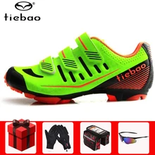 Tiebao велосипедная обувь sapatilha ciclismo MTB дышащая профессиональная самоблокирующаяся велосипедная Нескользящая гоночная обувь для горного велосипеда
