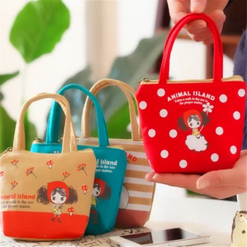 

2020 Cute Girls Coin Purse Cartoon Mini Handbag For Children Canvas Bag Headset Bags Women Small Kawaii Wallet Zipper Pocket Bag