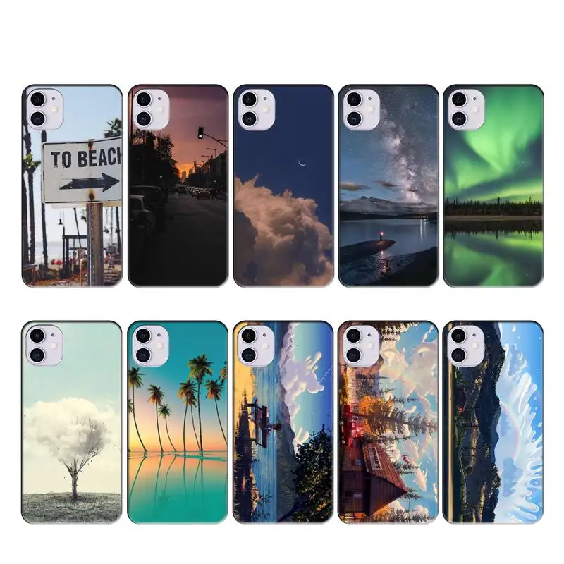 Фон фотографии с природными пейзажами классный чехол coque fundas для iphone 11 PRO MAX X XS XR 4S