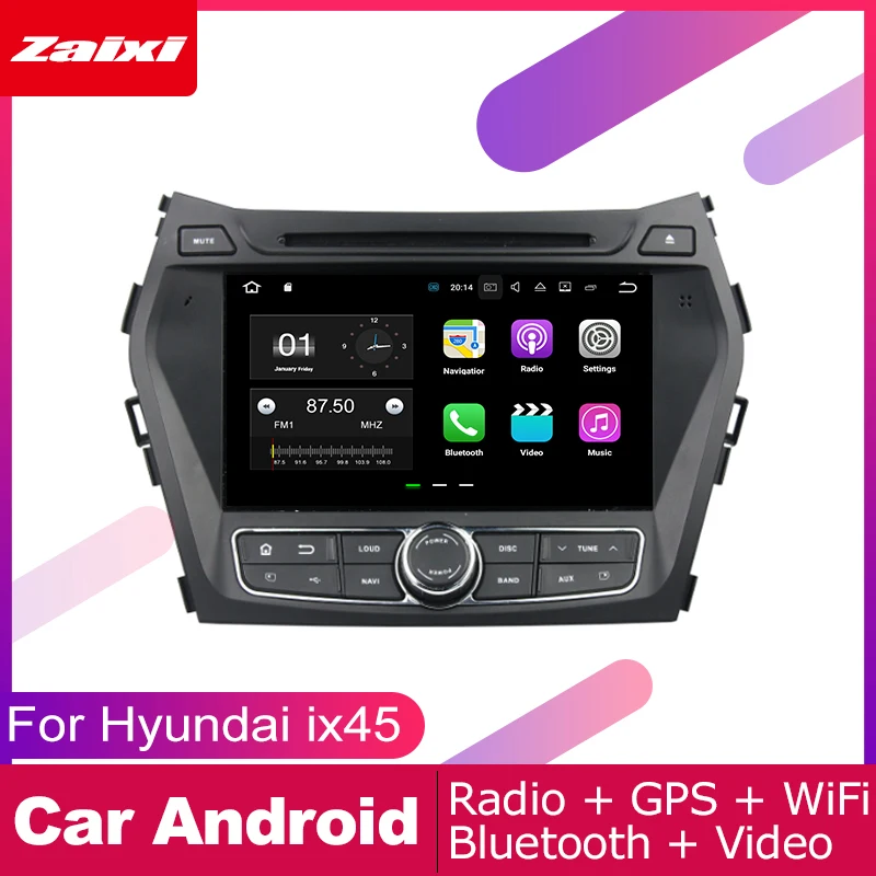 

ZaiXi For Hyundai ix45 Santa Fe 2012~2016 Car Android Multimedia System 2 DIN Auto DVD Player GPS Navi Navigation Radio
