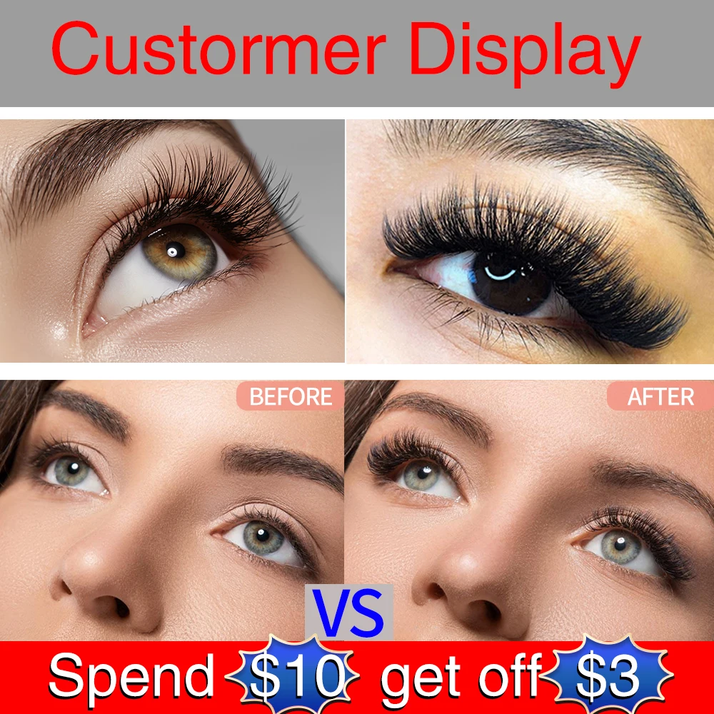 10 cases Lashonly Softer Matte Flat Eyelash Extension Supplies Mink False Ellipse Lashes New Arrival Split Tips Lash 6