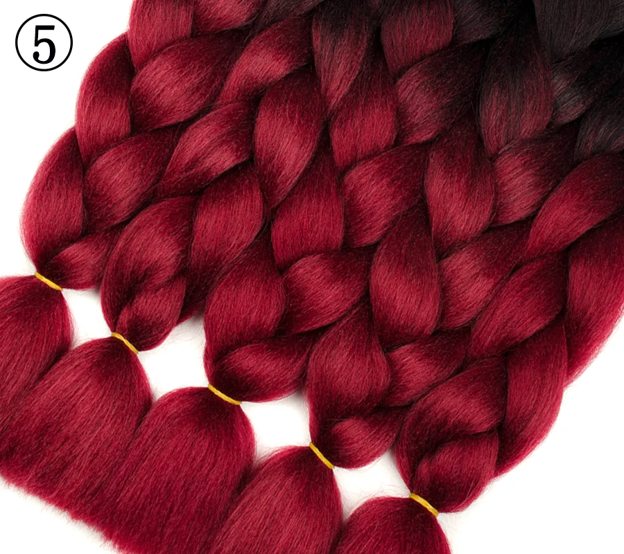 Синтетические плетеные волосы для женщин, огромные плетеные волосы, африканские волосы кроше для наращивания, высокотемпературное волокно 100 г/шт., 24 дюйма