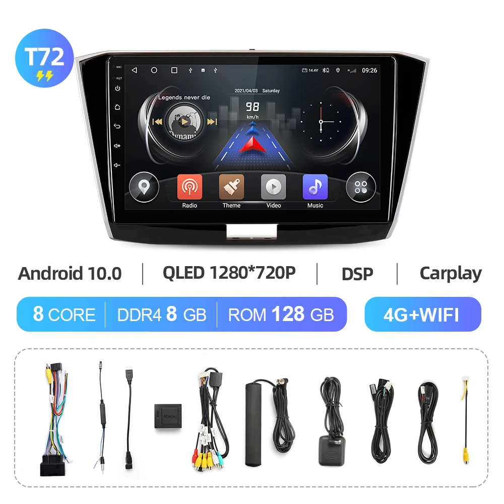 ISUDAR Android 10 QLED Full screen Car Radio For Mercedes/Benz