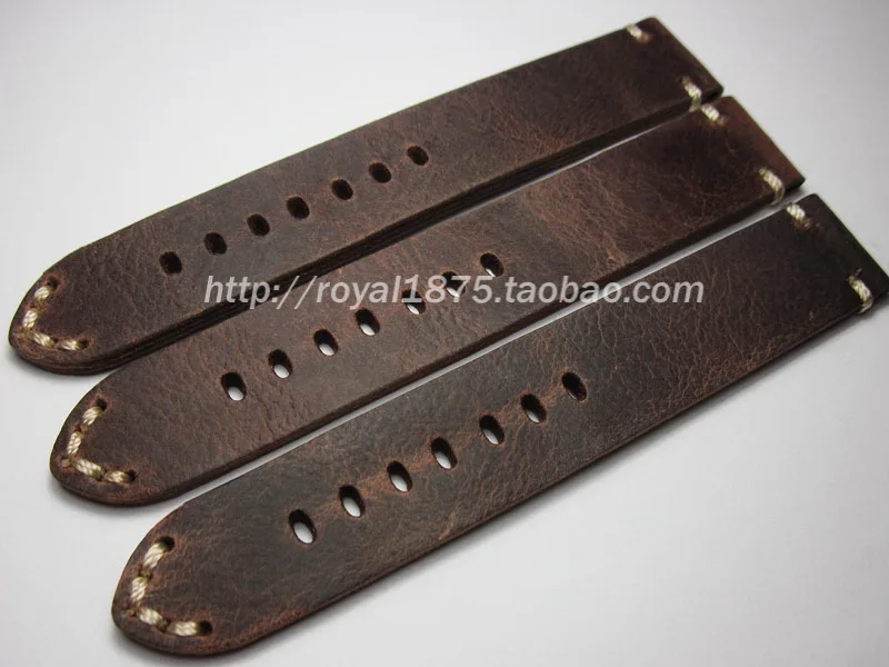 Soft Vintage Brown Watchband 18mm 19mm 20mm 21mm 22mm Watch Band Genuine Leather for Omega Tissot Seiko Casio Watchband Strap