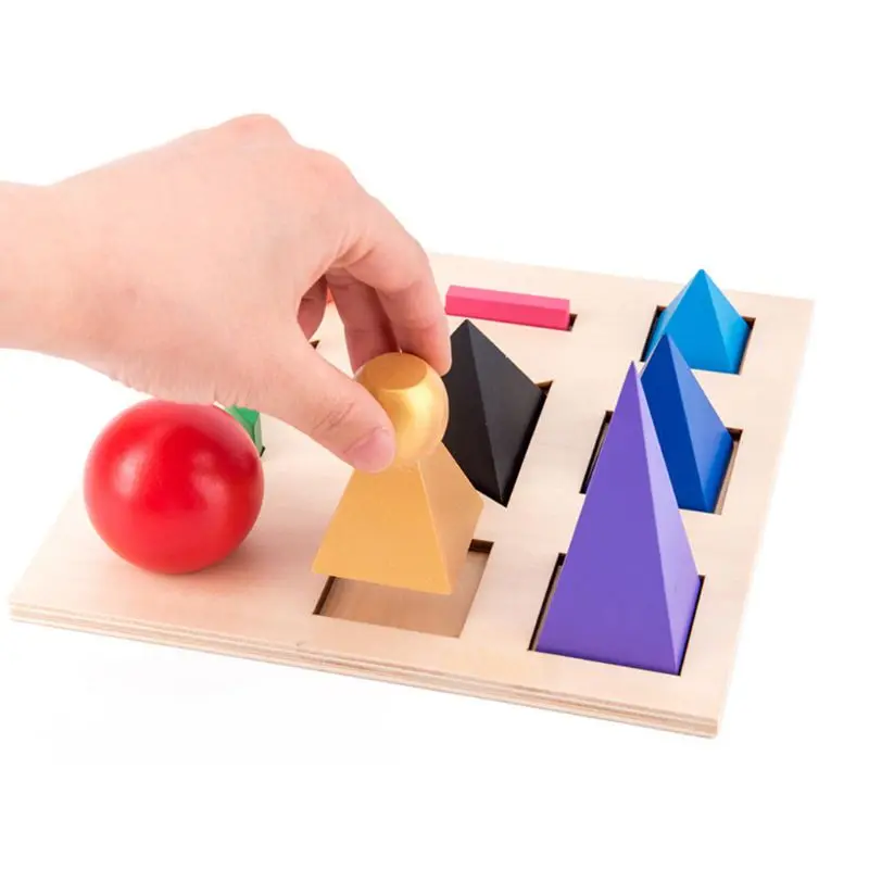 kindergarten wooden building blocks