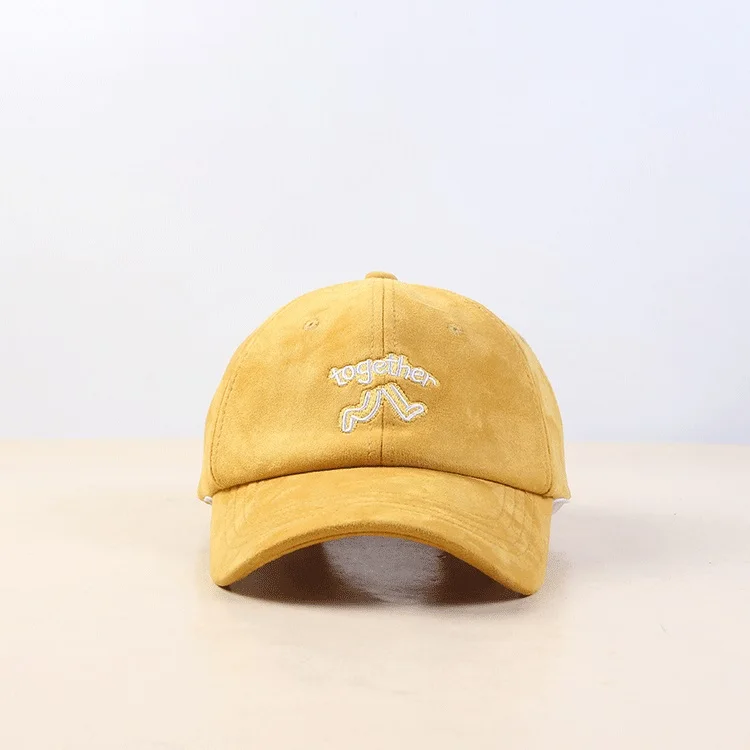 Замшевые мужские/женские бейсболки snapback вышивка грузовик папа кепки регулируемые летние кепки Японский Корейский простота пара - Цвет: Color   1