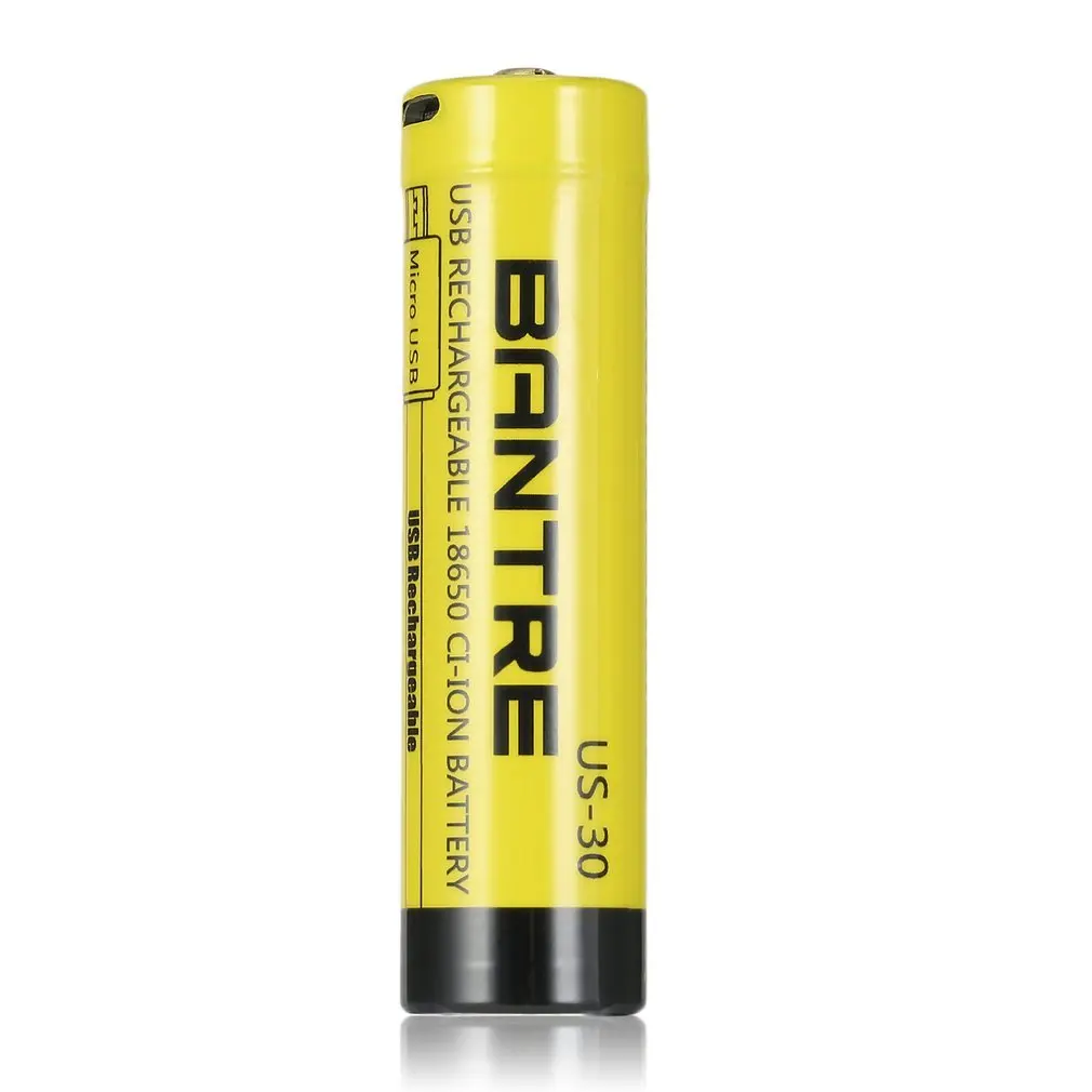 BANTRE 3000MAH большая емкость 18650 батарея Relacement USB перезаряжаемая батарея для фонарик для путешествий фонарь