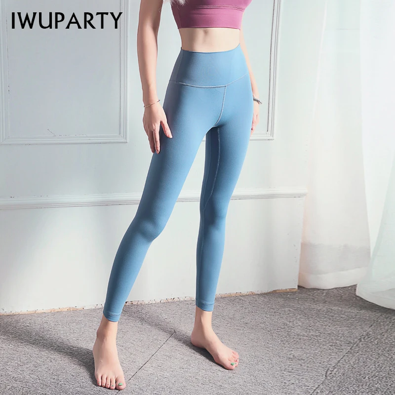 IWUPARTY, компрессионные штаны для йоги ярких цветов, женские спортивные Леггинсы с высокой талией, леггинсы для фитнеса, бега, спортзала, контроля живота