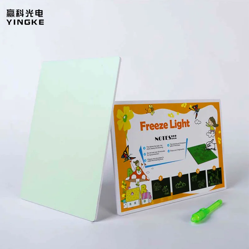 

Hot Selling CHILDREN'S Drawing Board Writing Board Painted Fluorescent Board Kindergarten Magic Sketchpad Painting Toy Fluoresce