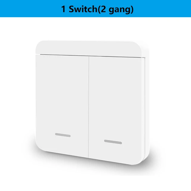 433Mhz Smart Light Switch LED Push Button Switch Universal Wireless Remote Control AC90~250V 10A 1CH Relay controller for Lamp 1W-2gang