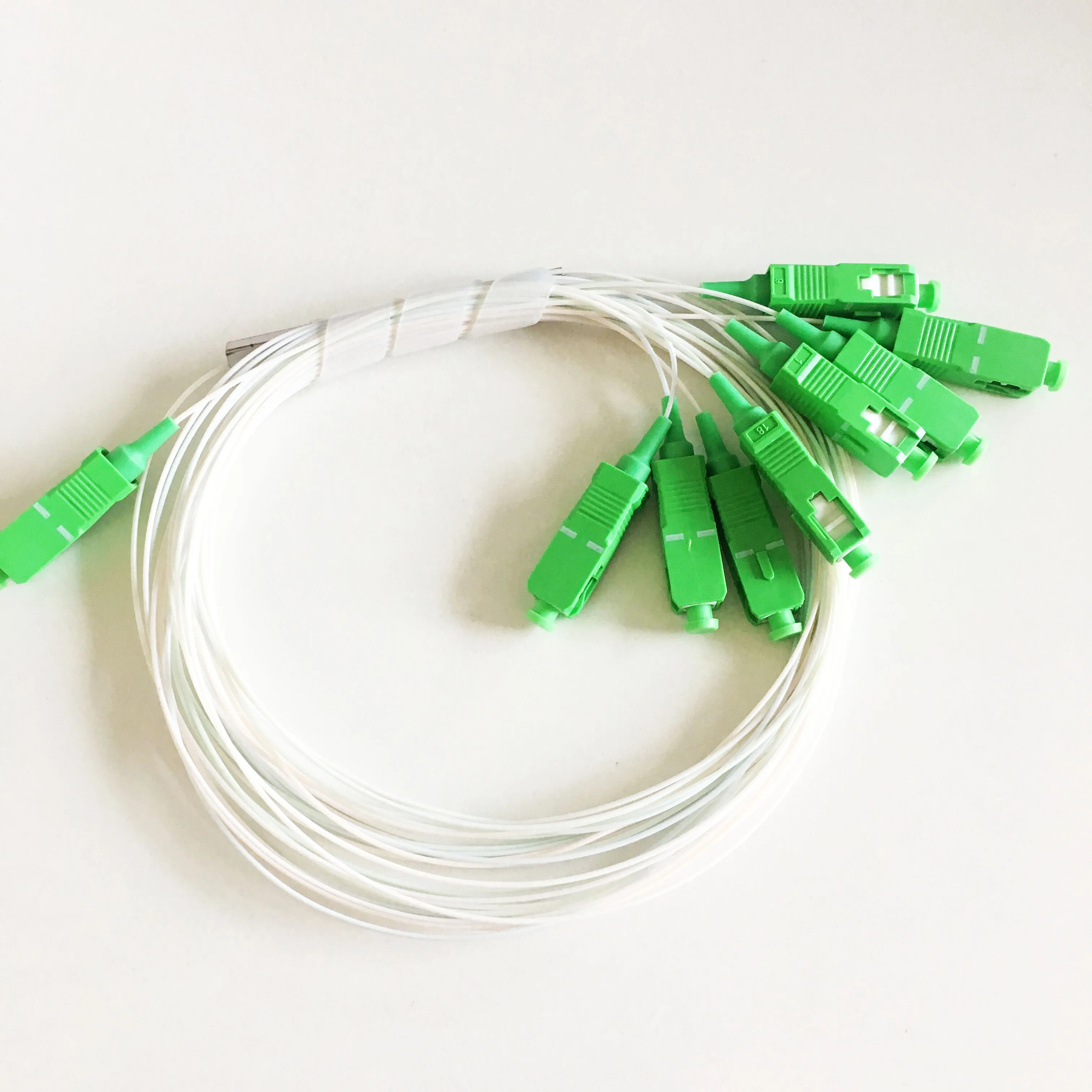 50 шт. SC APC или PC UPC одномодовый волоконно оптический FTTH 0 9 мм Мини ПЛК Сплиттер