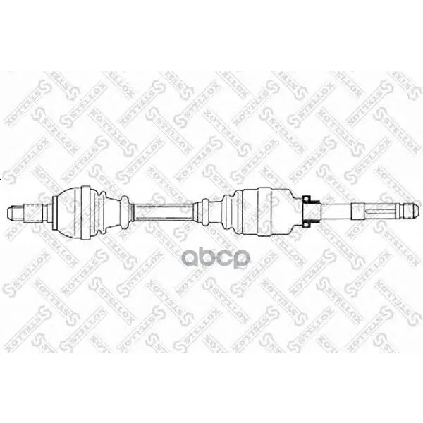 158 1775-Sx_привод Правый! 925mm Citroen C4, Peugeot 307 1.4-2.0i/Hdi 02 Stellox 1581775sx Stellox арт. 1581775SX