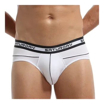 

4Pcs Underwear Men's Briefs Bulge Pouch Panties Shorts Panties Splicing Pure Coloe Breathable Panties Gay Men Underwear Briefs