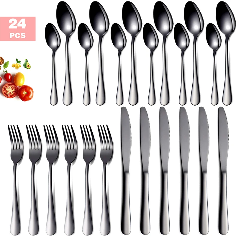 24pcs Black