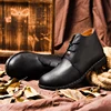 Handmade Men Boots Genuine Leather Men Snow Leather Boots WaterProof Work Safety Winter Ankle Boots Shoes ► Photo 2/6