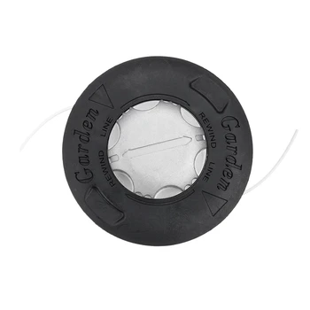 

Universal Aluminum Mower Bump Spool Grass Trimmer 2 Lines Cutter Head Thread Line String Saw Grass Brush Mower Black