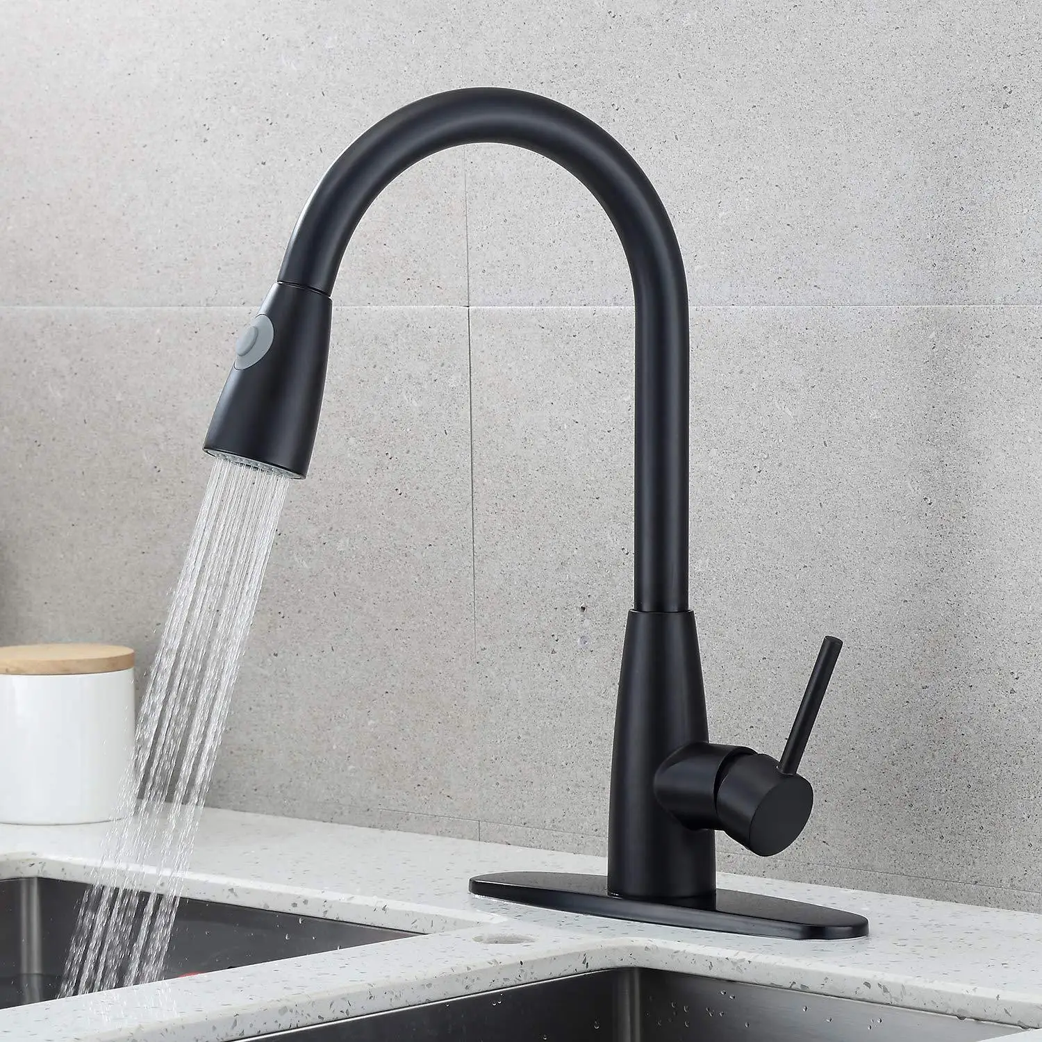 

Kitchen Faucet Stainless Steel Sink Sink Faucet Can Be Rotated Cold and Hot Water Draw Faucet Pull Out Spray Kitchen Faucet