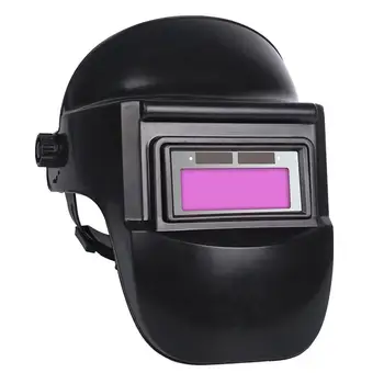 

Solar Auto Darkening Welder Mask Black Head-Mounted Grinding Sparkproof Welding Helmet Protective Headband Shade Adjustment
