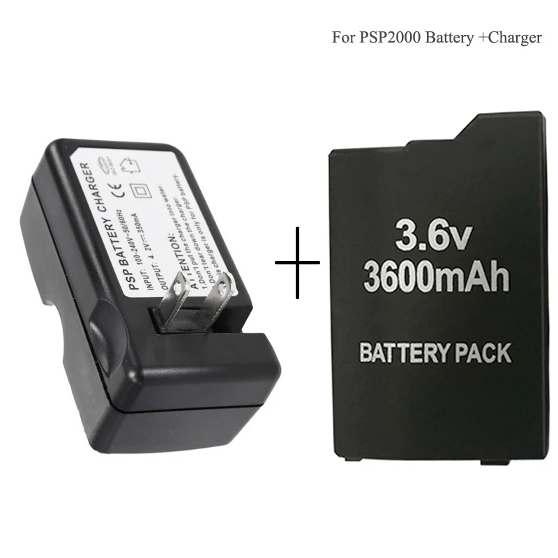 For Sony PSP2000 PSP3000 Battery Li Ion Lithium Rechargeable Batteryes 3 6V 3600mAh PSP 2000 PSP