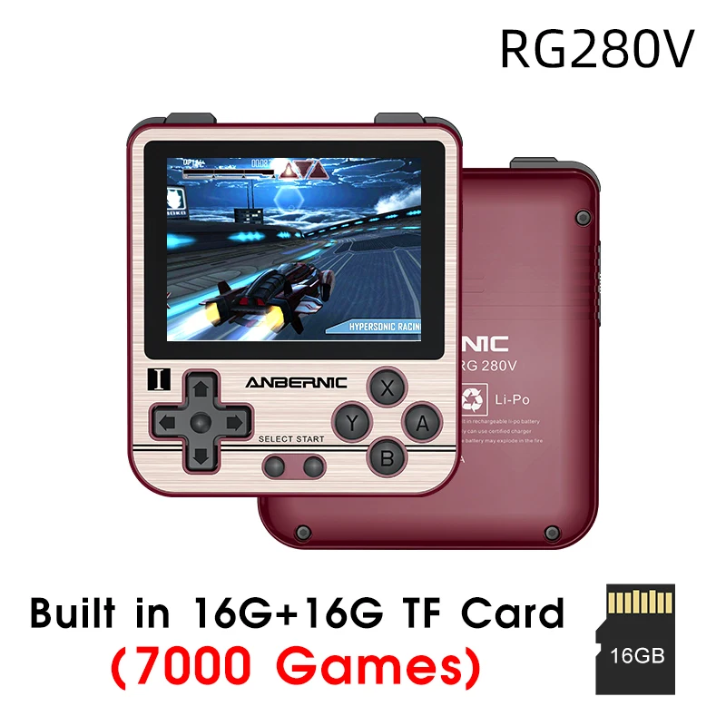 RG280V ANBERNIC Retro Game Console Open Sourse System CNC Shell PS1 Game Player Portable Pocket RG280 Handheld Game Console 