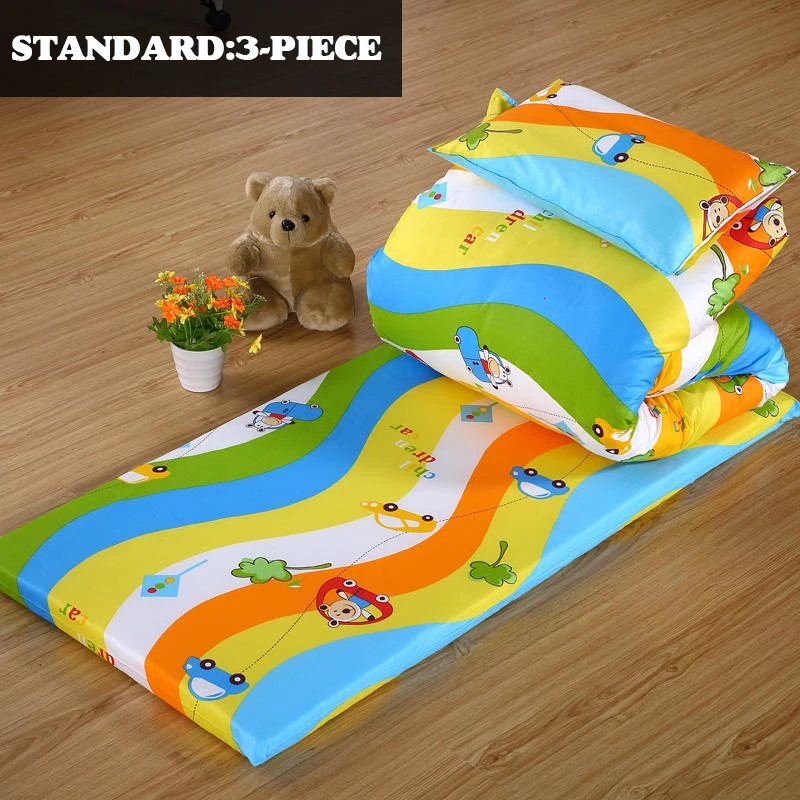 Standard-3piece 130*60 Kindergarden Детский Комплект постельного белья 3 6 шт. для новорожденных хлопок удобный простынь пододеяльник подушка матрас для детской кроватки - Цвет: Standard-3piece