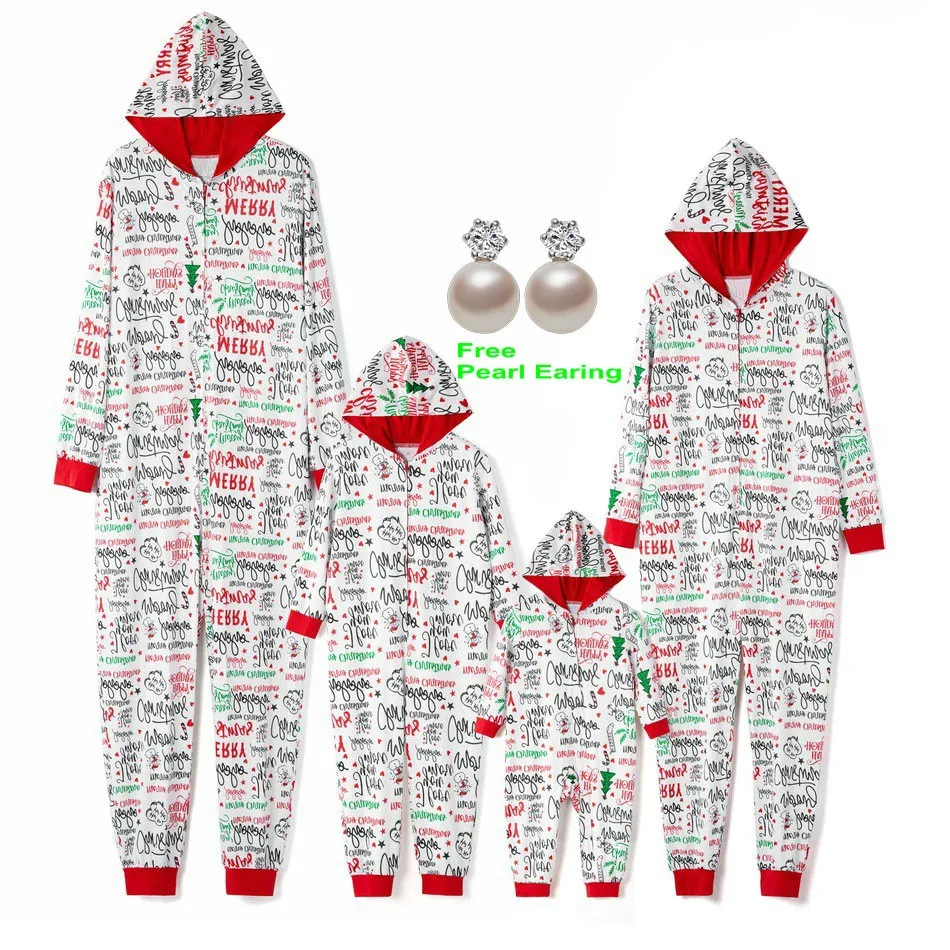 matching christmas onesies for baby and mom