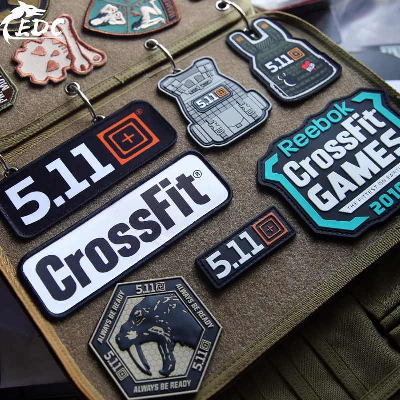 Военная Тактическая нашивка из ПВХ CrossFit 5 11 аппликация с вышивкой и эмблемой