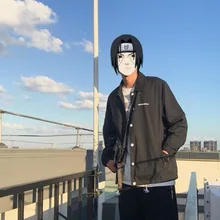 Пальто для мужчин, осень, стиль, рабочая куртка, Мужская, INS, онлайн, знаменитостей, Гонконгский стиль, свободный крой, для студентов, BF, повседневное, универсальное пальто