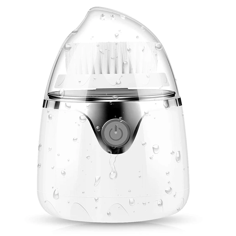 

Facial Cleansing Brush,Ipx6 Waterproof Wireless Charging Face Cleaning Brush,With 3 Modes And 2 Brush Heads For Deep Cleaning,Ge