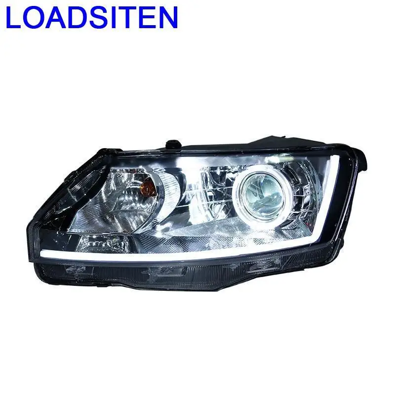

Assembly Drl Side Turn Signal Running Assessoires Luces Para Auto Led Car Lighting Headlights Front Fog Lights FOR Skoda Rapid