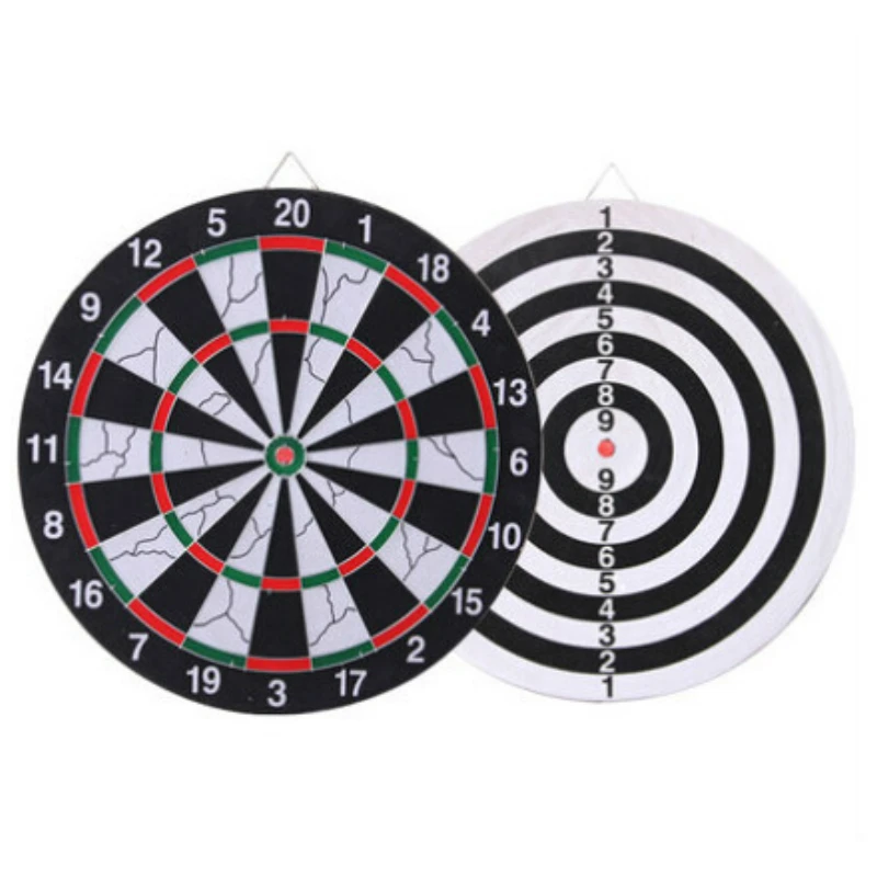 12 Inch Darts Boards Highgrade Doublesided Flocking Dartboard For Dart Game With 6 Darts For