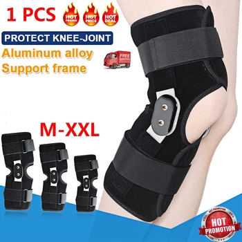 

1Pc Hinged Knee Arthritis Support Guard Stabilizer Strap Wrap Sports Knee Pads Brace Adult Sport Knee Sleeve Support Leg Warmers