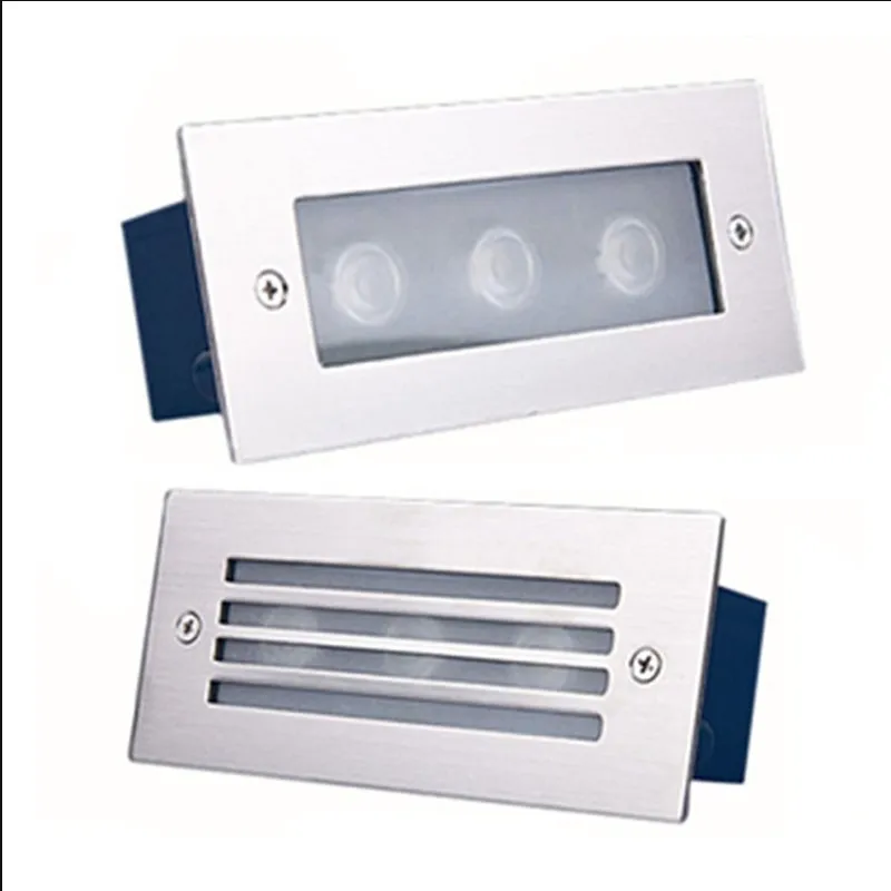 

LED Deck Step Light 3x3W 9W AC85-265V Underground Lamp Recessed Stair Inground Light Floor Garden Landscape Outdoor Lighting