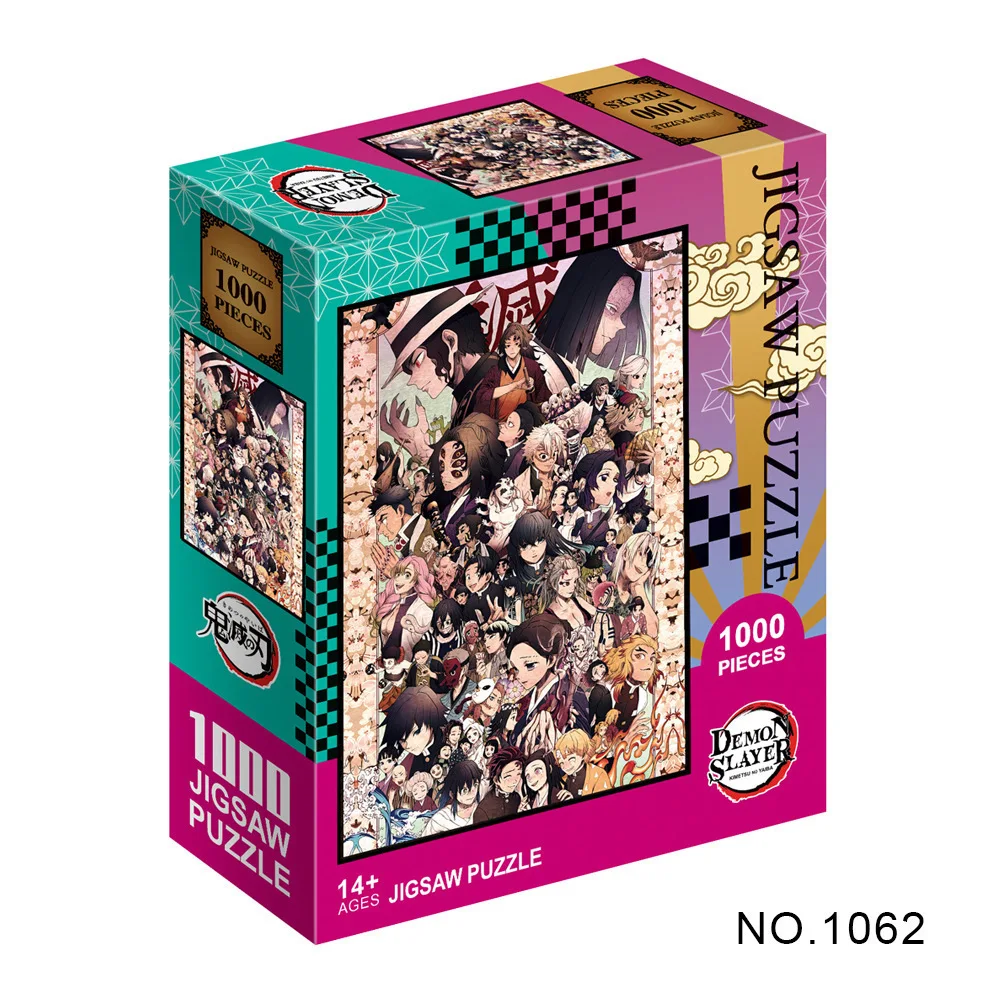 Anime Jigsaw Puzzle 500pcs 1000pcs Demon Slayer Age 14+ Christmas Gift 4