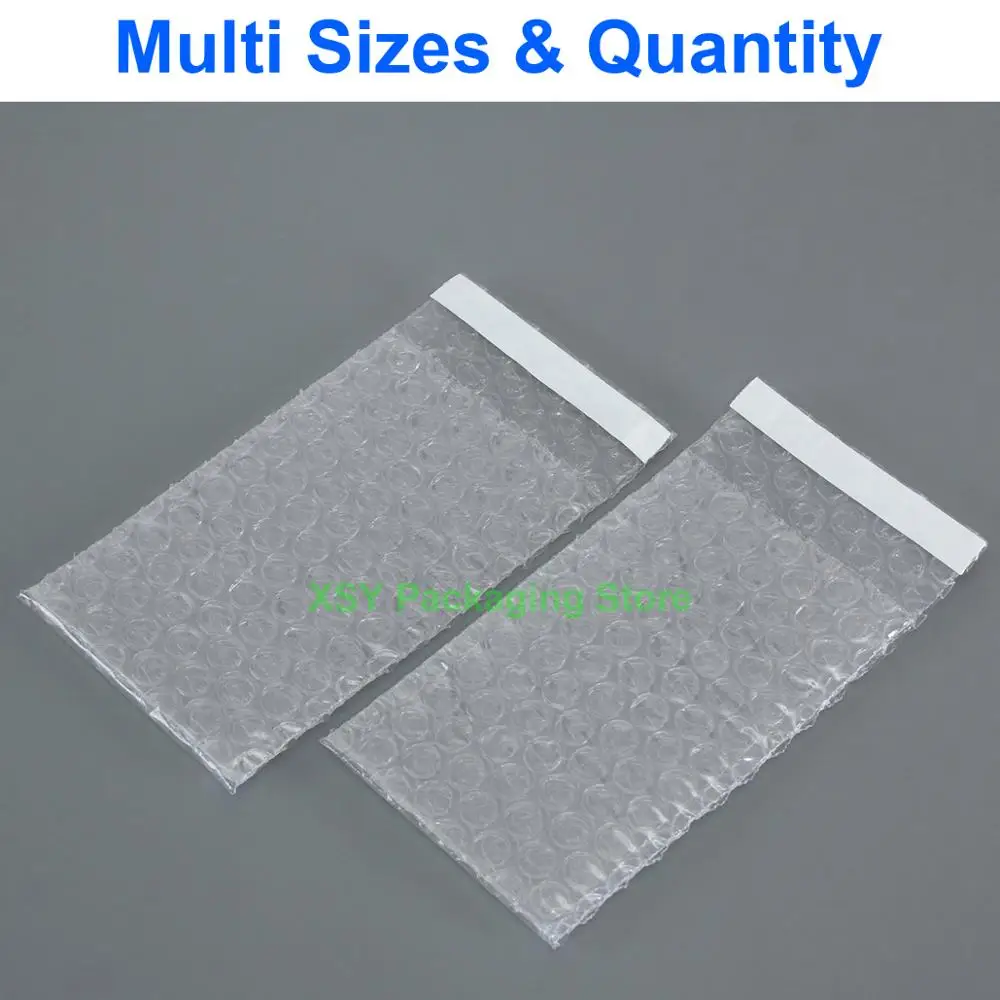 x Red Self Sealing Anti Static Bubble Bag Length 3/" - 8.7/" Width 2.5/" - 6.7/"