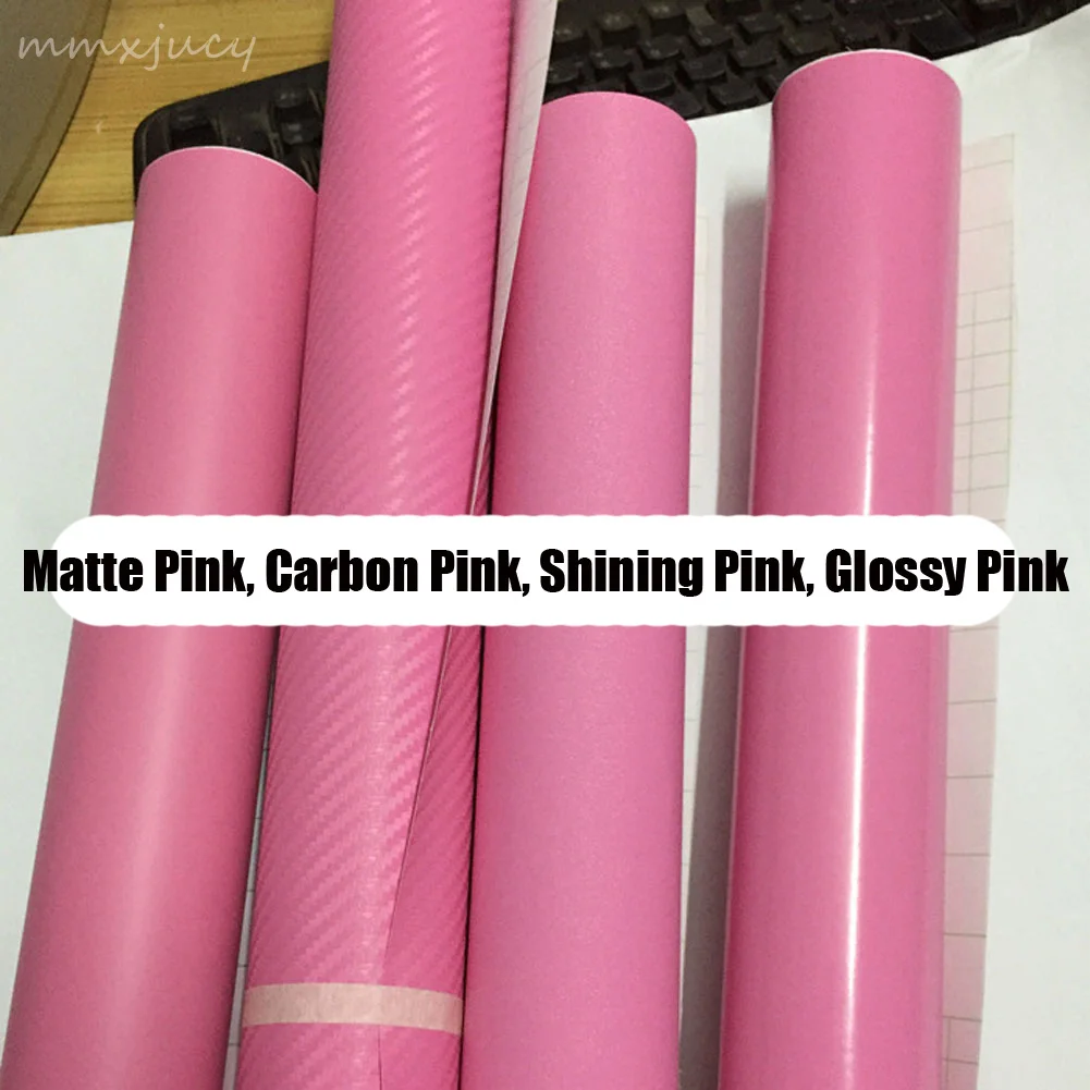 2-pcs-100cm-50cm-pink-car-body-film-vinyl-wrap-sheet-sticker-decal-pvc