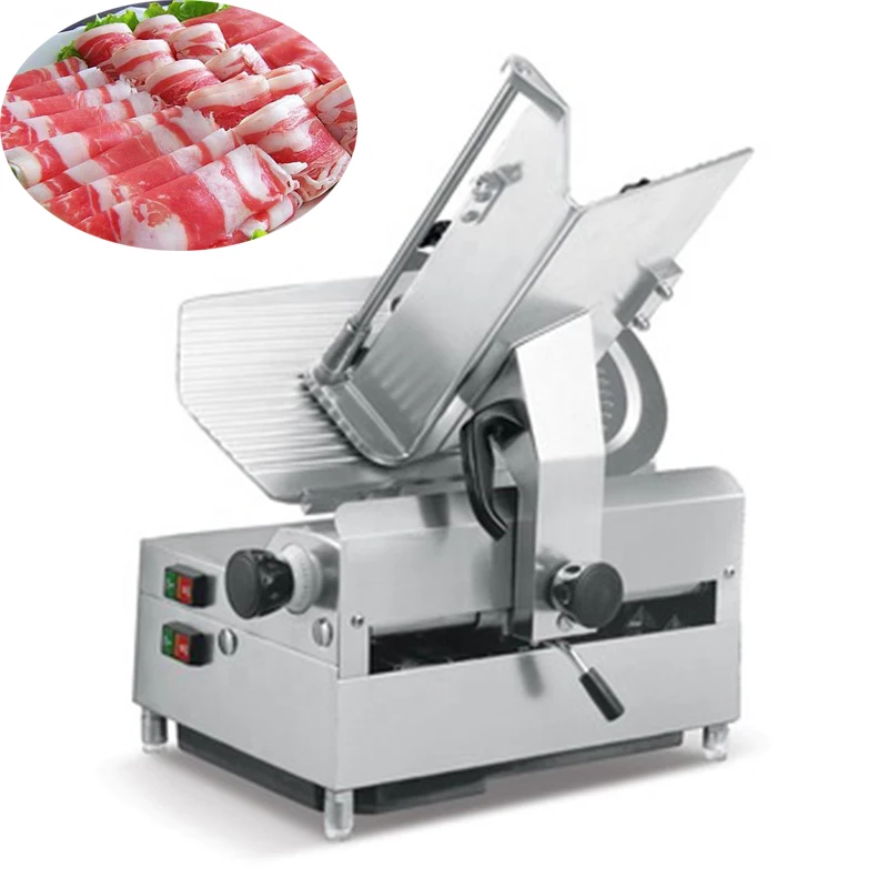 Электрический коммерческий ломтерезка ягненка ломтерезка для говядины ломтерезка рулон Мясорубка из нержавеющей стали резак для мяса