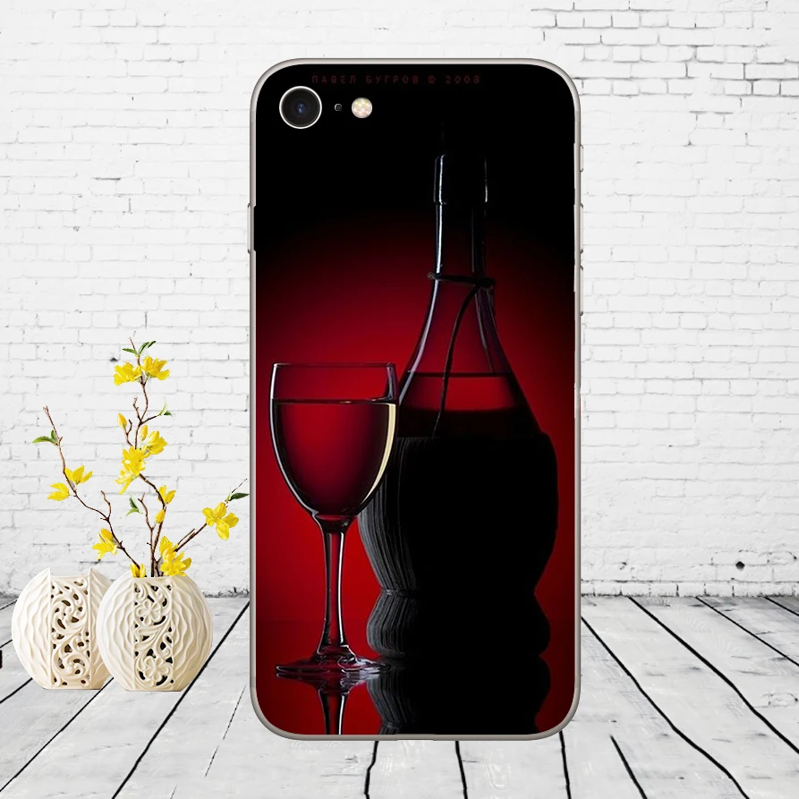 Keep calm and drink a bear винный узор резиновый мягкий силиконовый чехол для iPhone 5 5S SE 6 6s 8 plus 7 7 Plus X XS SR MAX